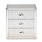 Baxton Studio Armel Silver Metal 3-Drawer Nightstand 160-10243 - alternate 3
